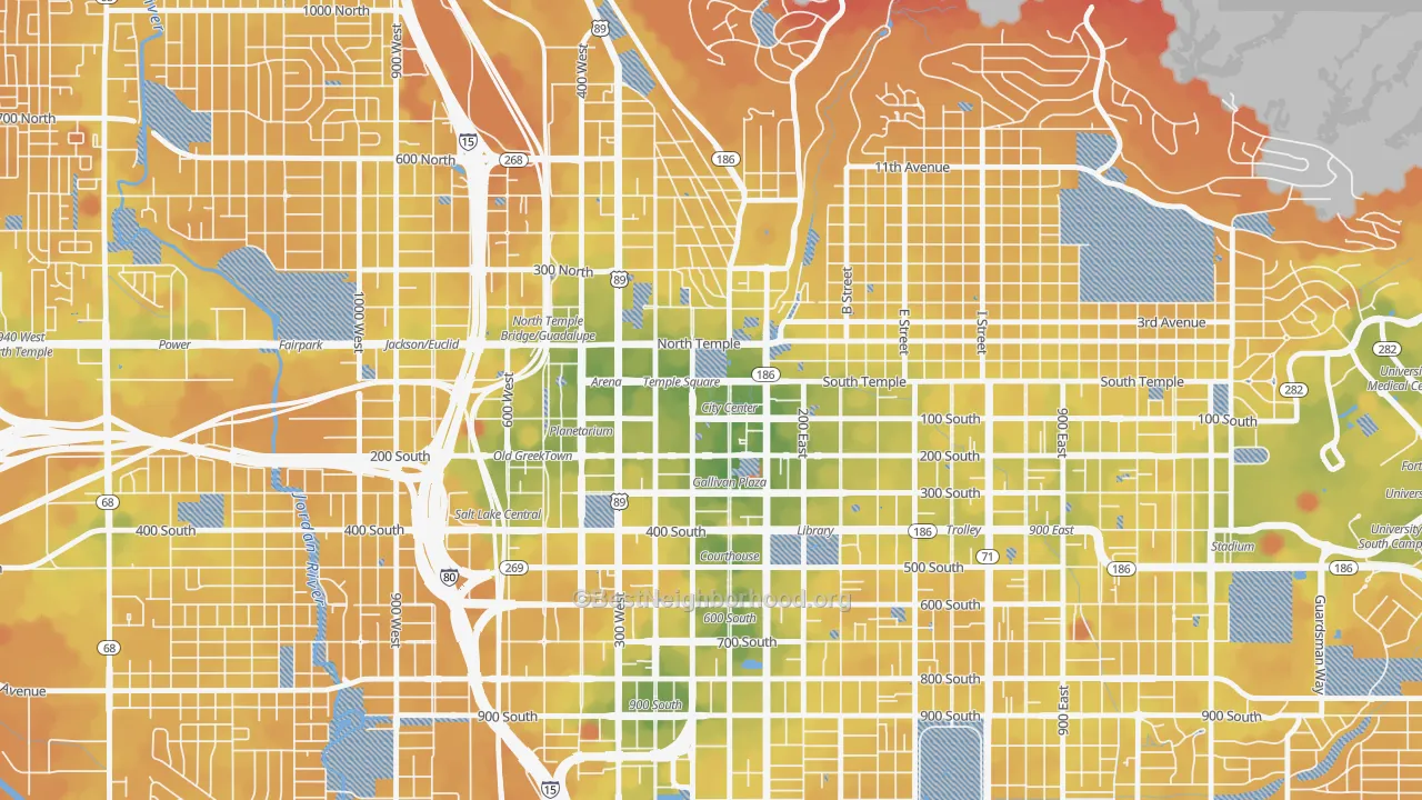Transit Grade map of 84144, UT