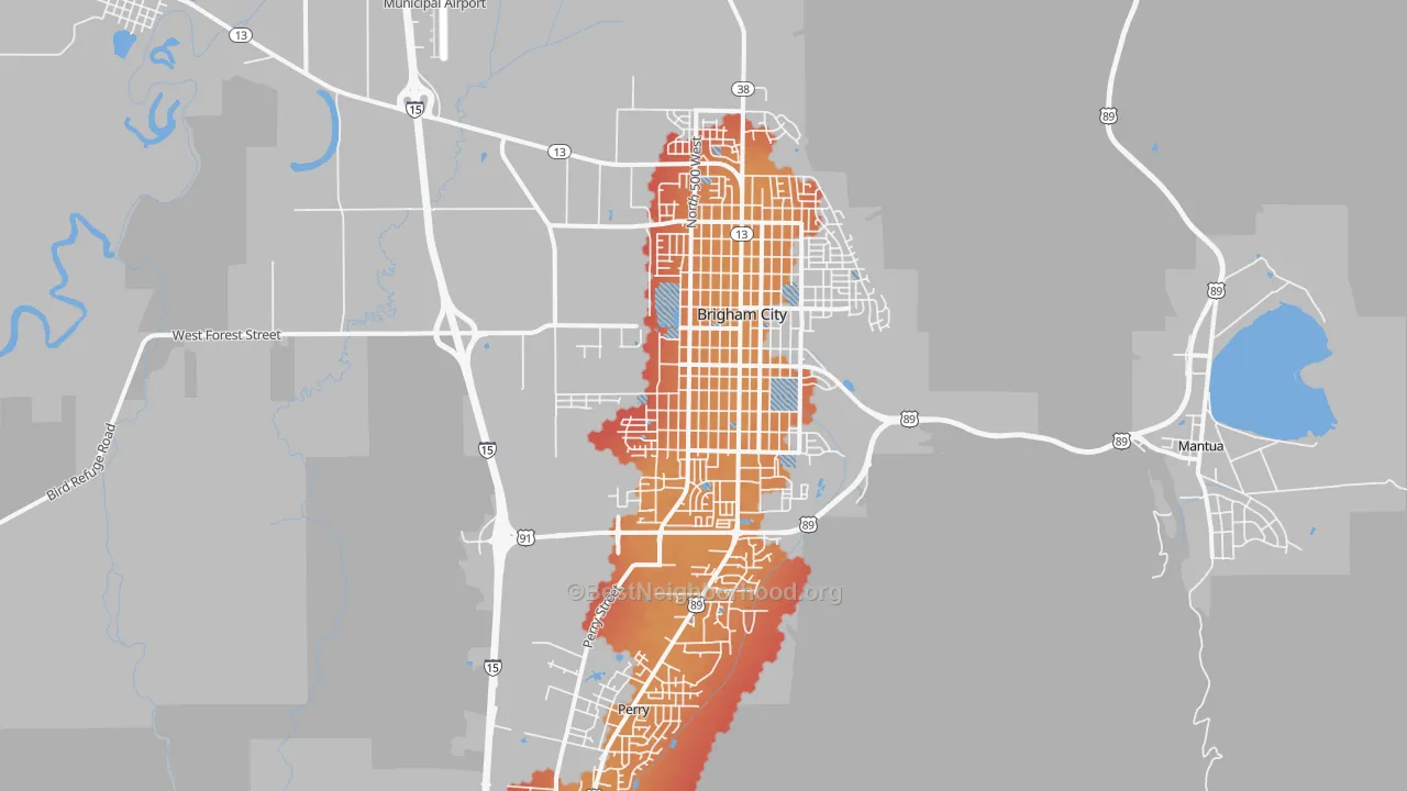 Transit Grade map of 84302, UT