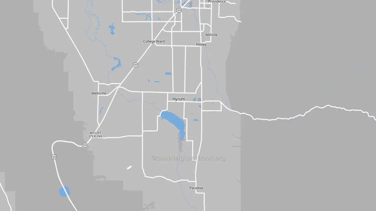 Transit Grade map of 84319, UT