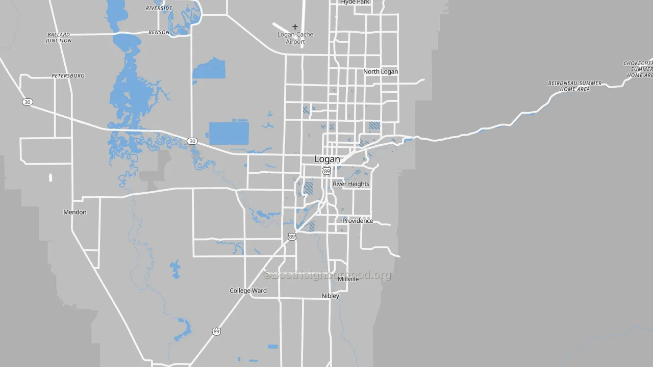 Transit Grade map of 84321, UT