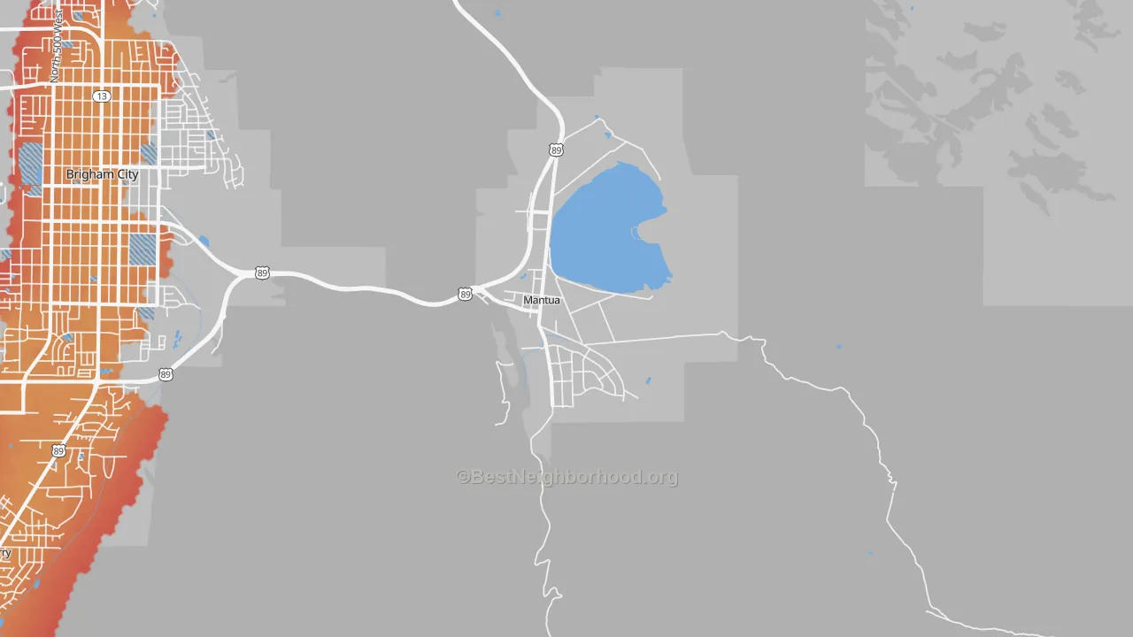 Transit Grade map of 84324, UT