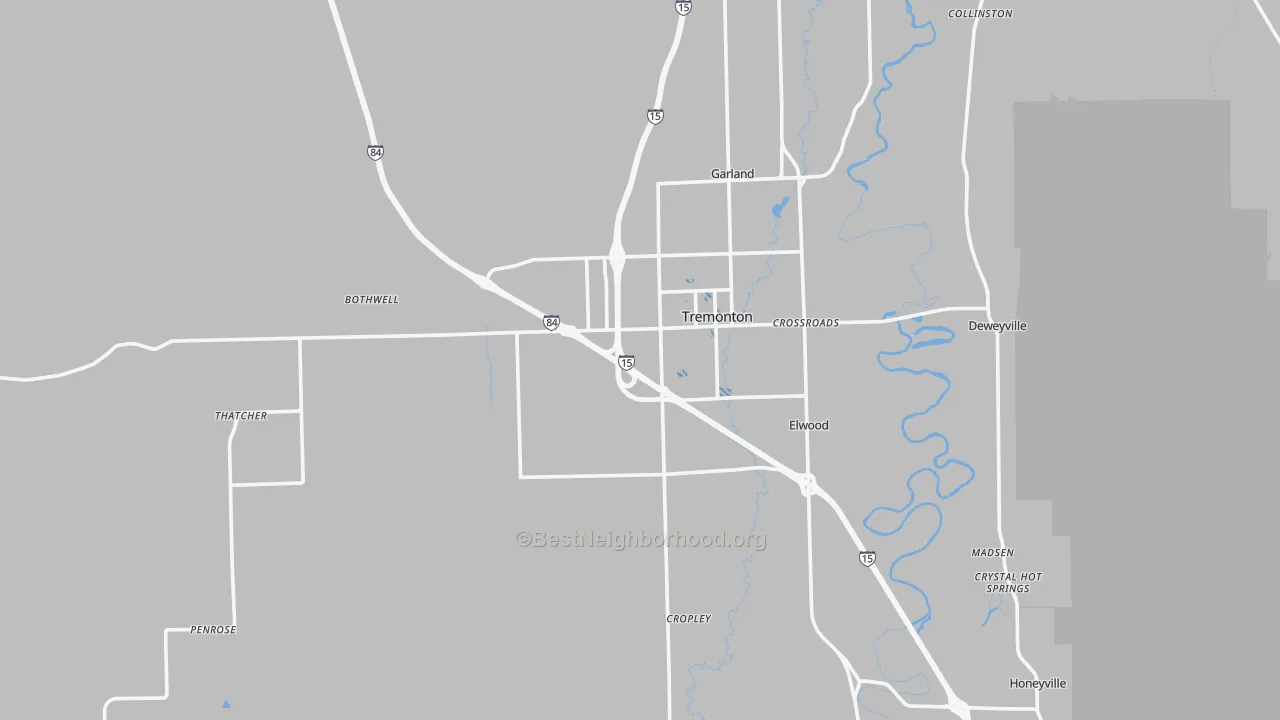 Transit Grade map of 84337, UT