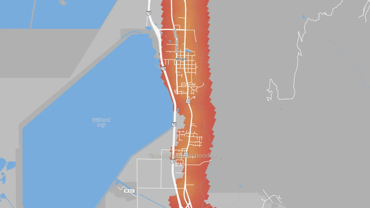 Transit Grade map of 84340, UT