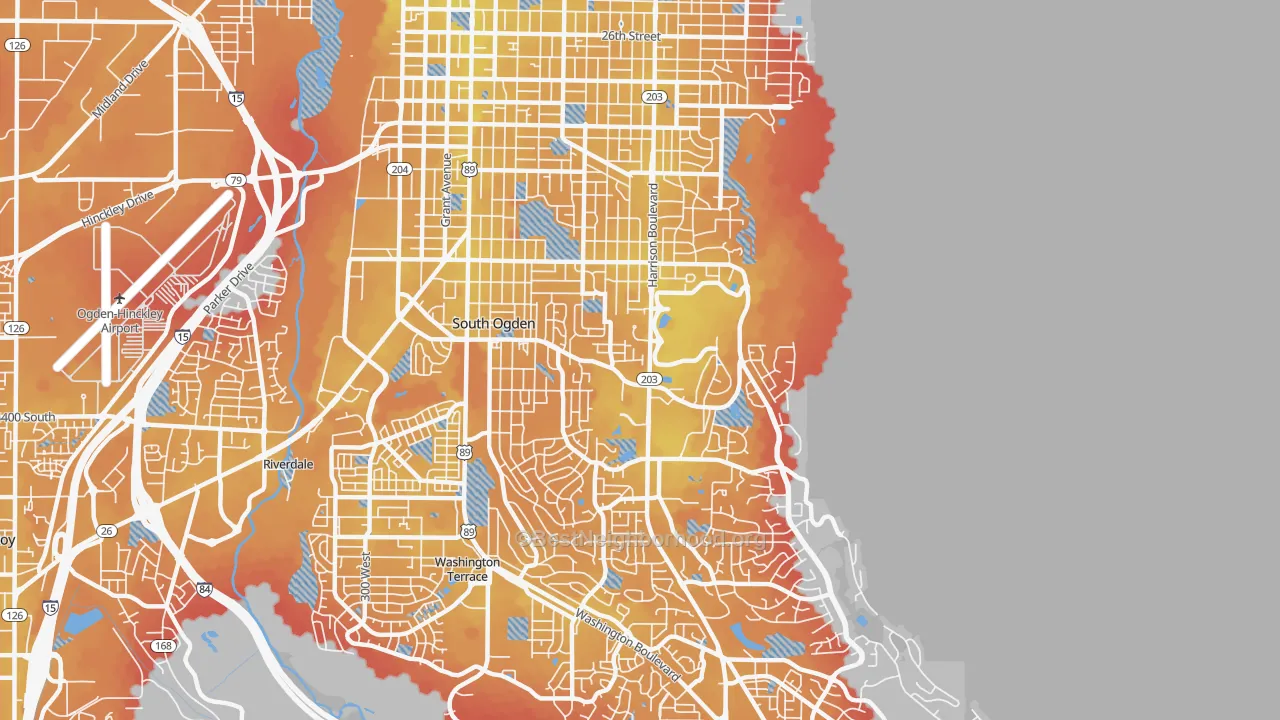 Transit Grade map of 84403, UT