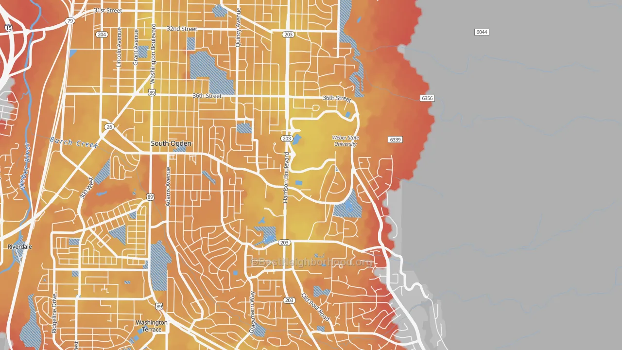 Transit Grade map of 84408, UT