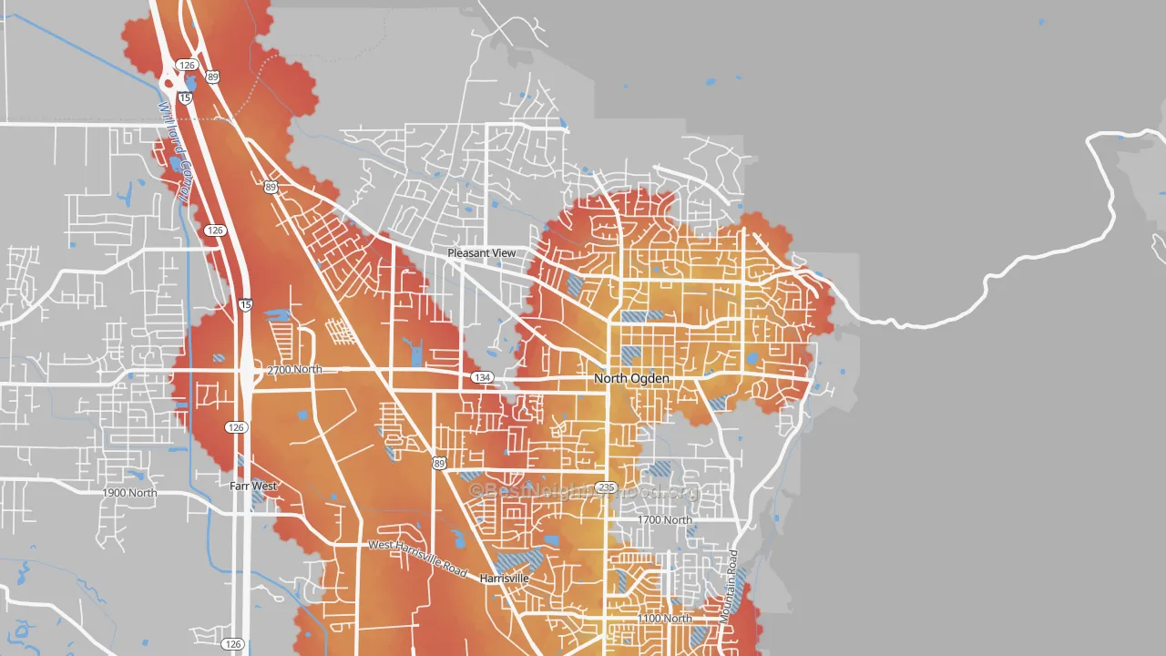 Transit Grade map of 84414, UT
