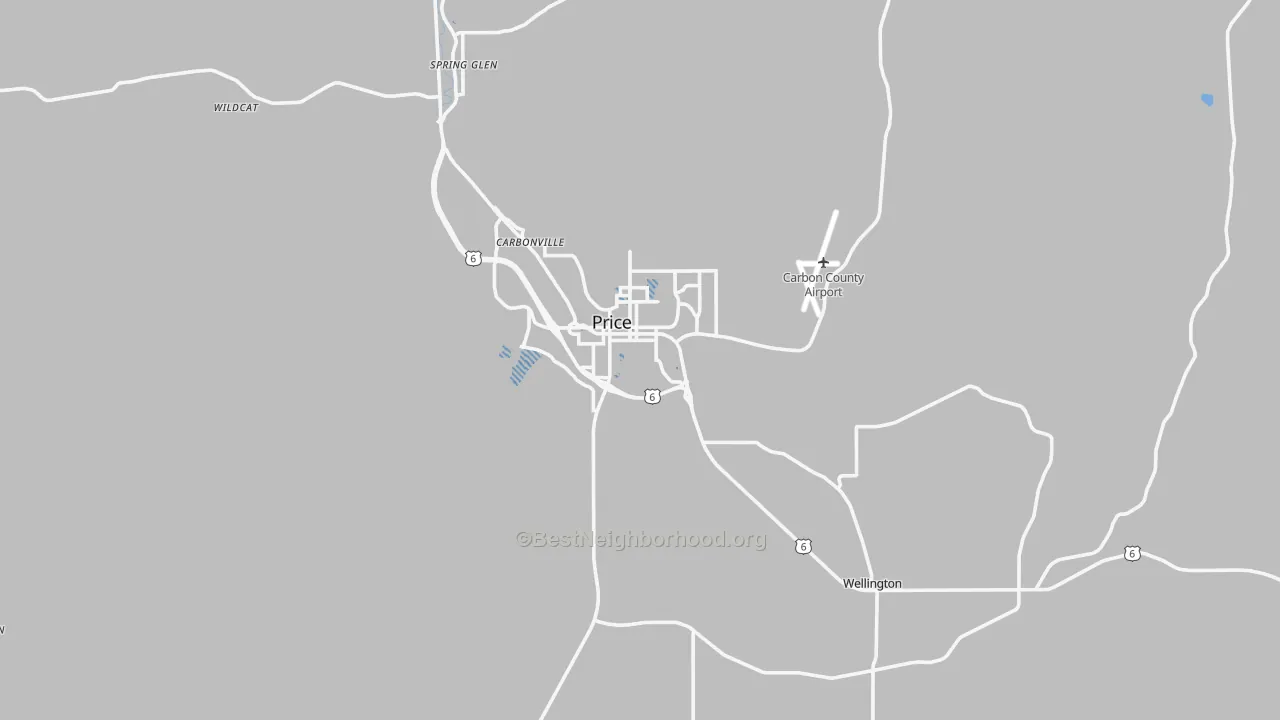 Transit Grade map of 84501, UT