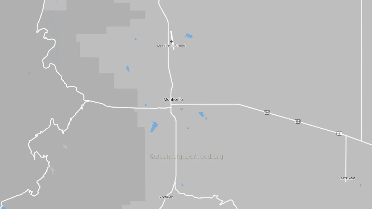 Transit Grade map of 84535, UT