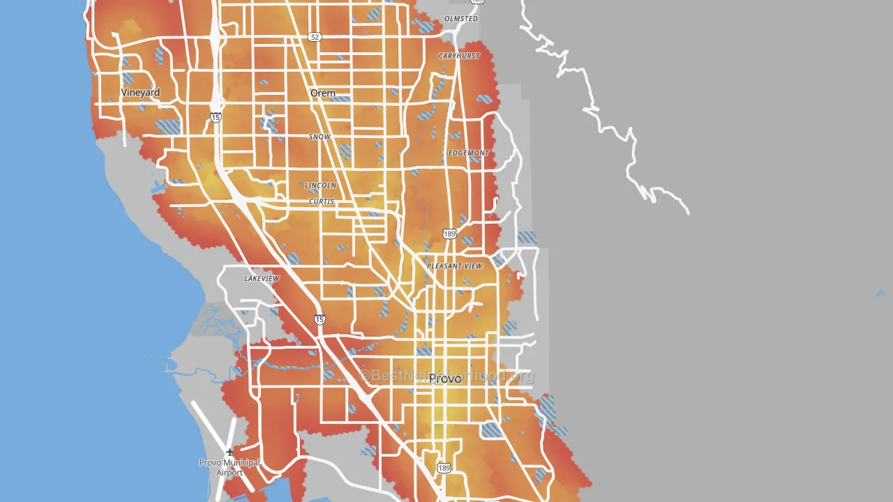 Transit Grade map of 84604, UT