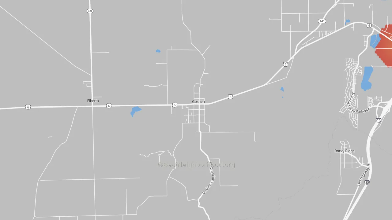 Transit Grade map of 84633, UT