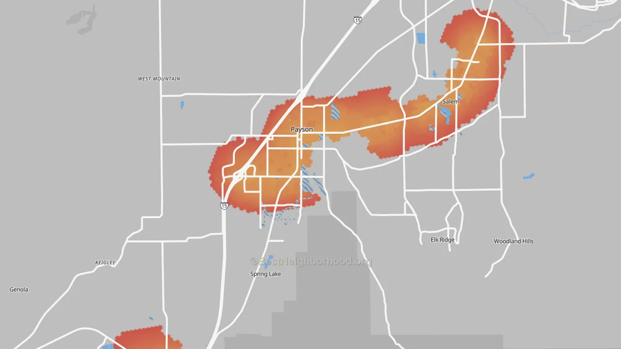 Transit Grade map of 84651, UT