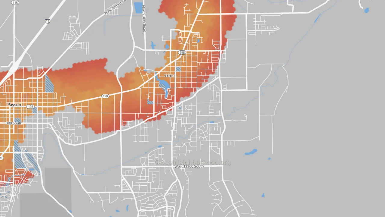 Transit Grade map of 84653, UT