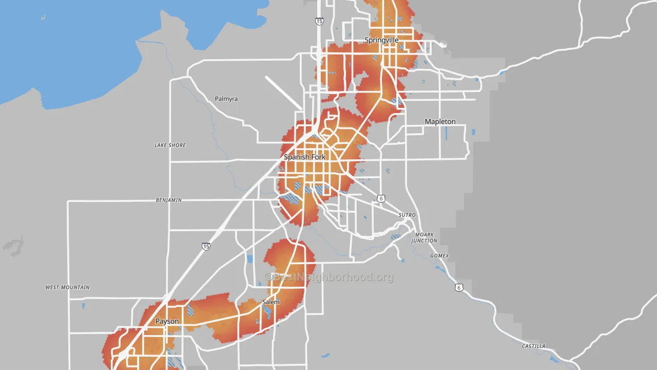 Transit Grade map of 84660, UT