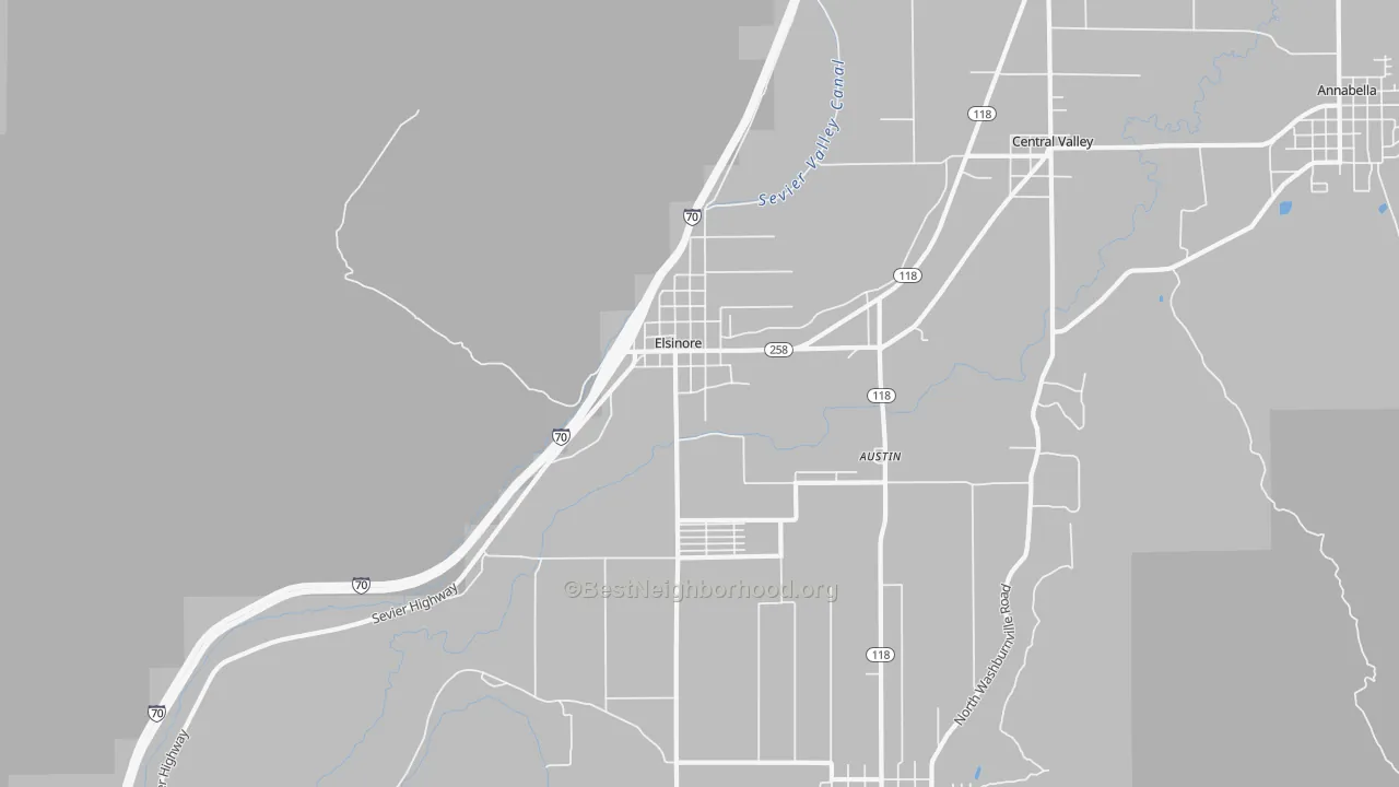 Transit Grade map of 84724, UT
