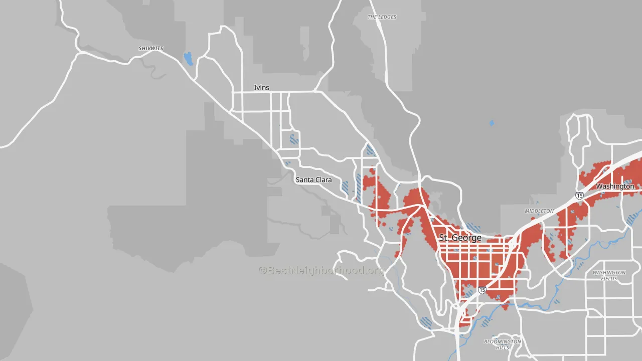 Transit Grade map of 84765, UT