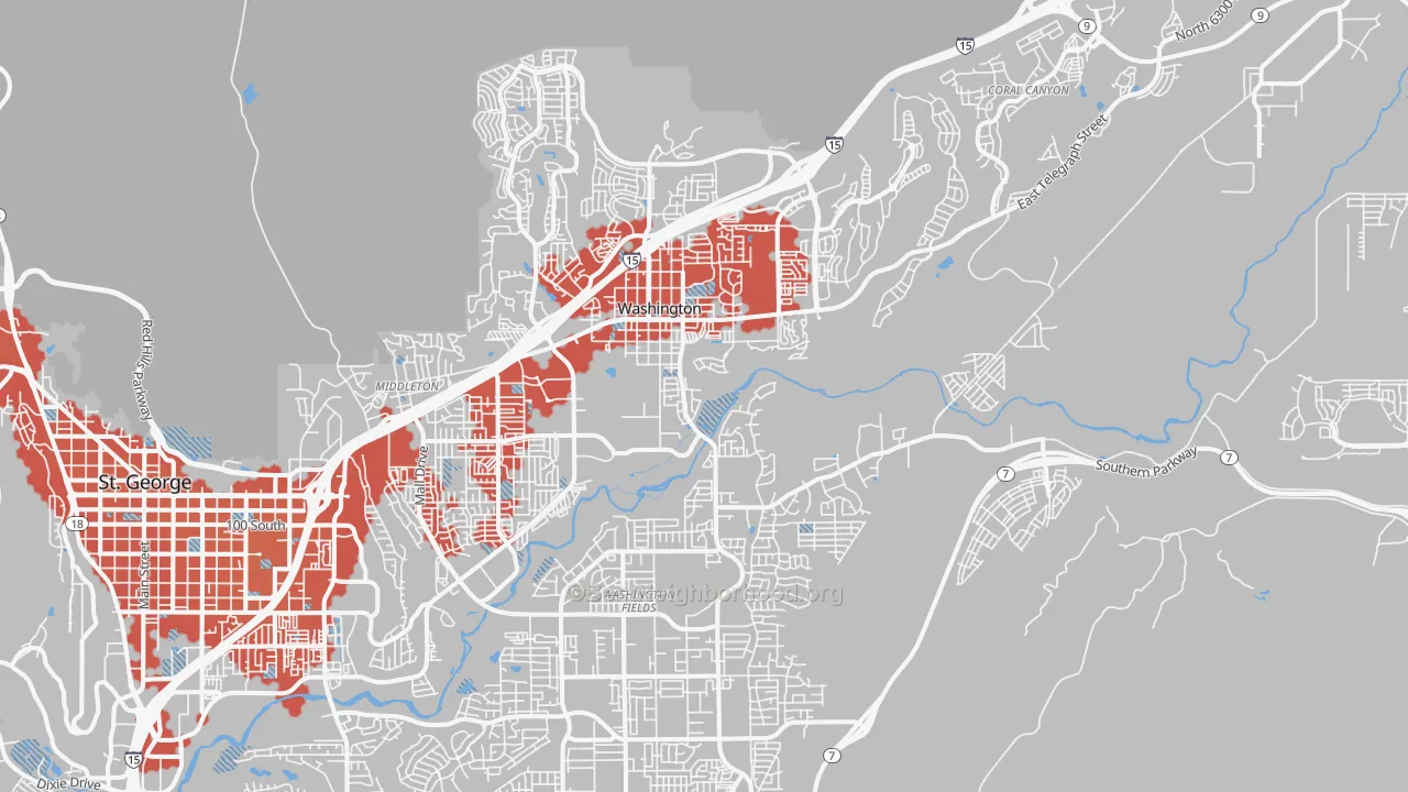 Transit Grade map of 84780, UT
