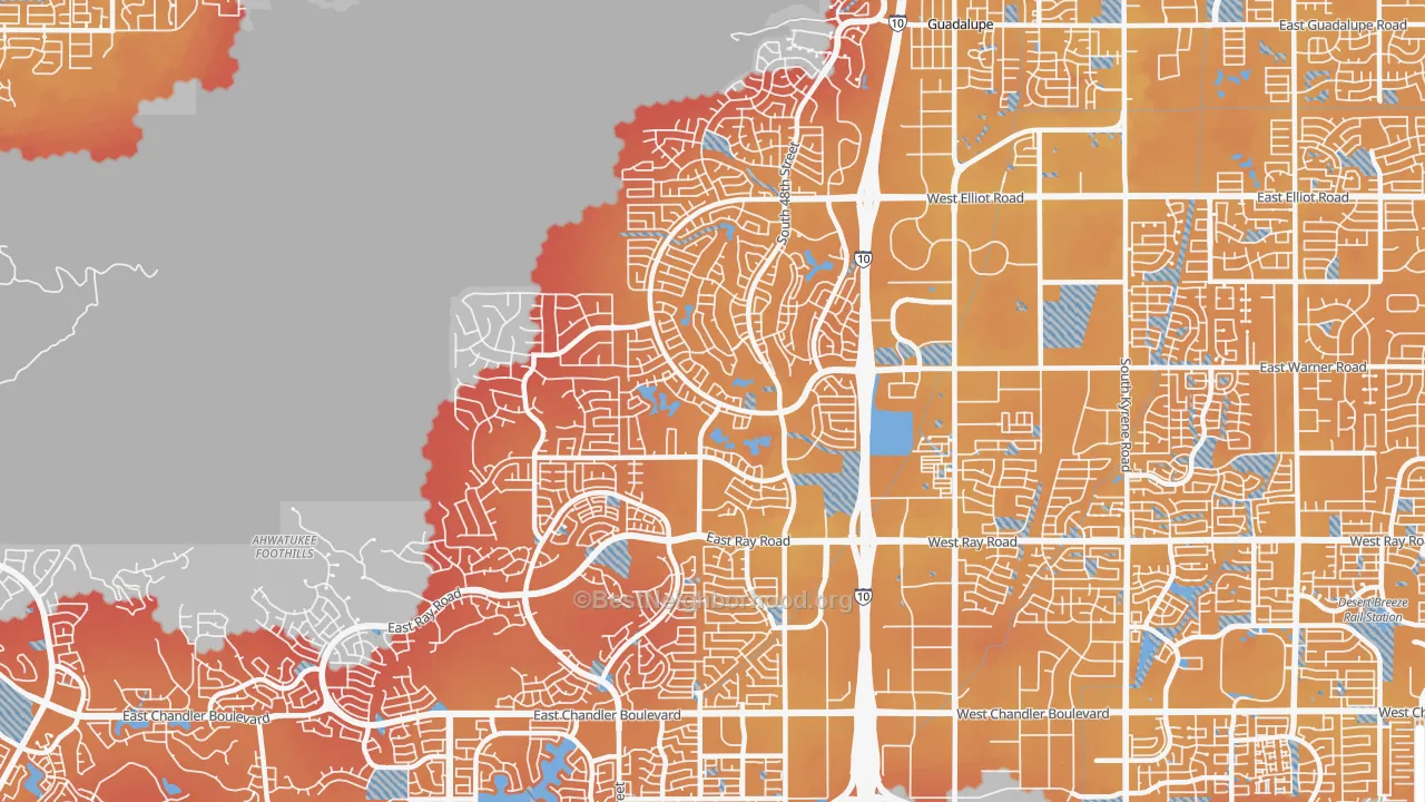 Transit Grade map of 85044, AZ