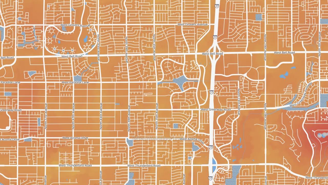 Transit Grade map of 85053, AZ