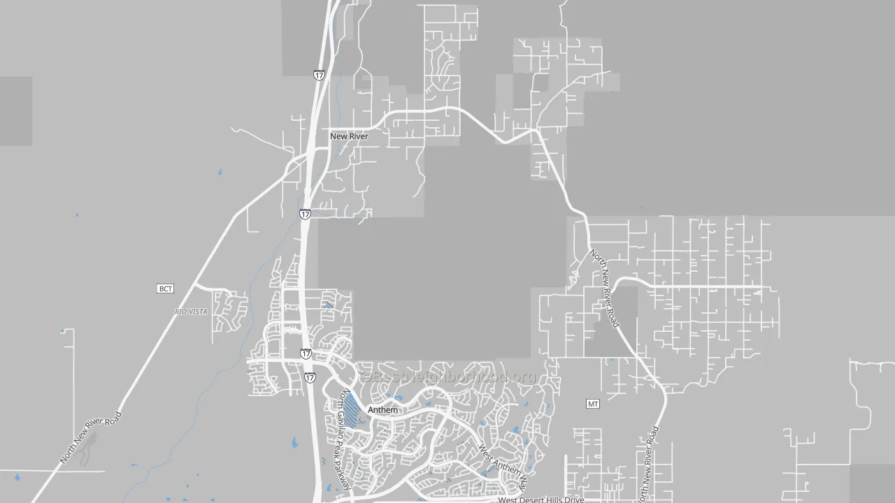 Transit Grade map of 85087, AZ