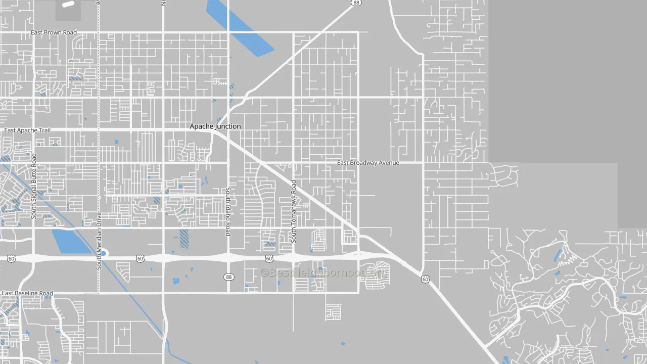 Transit Grade map of 85119, AZ