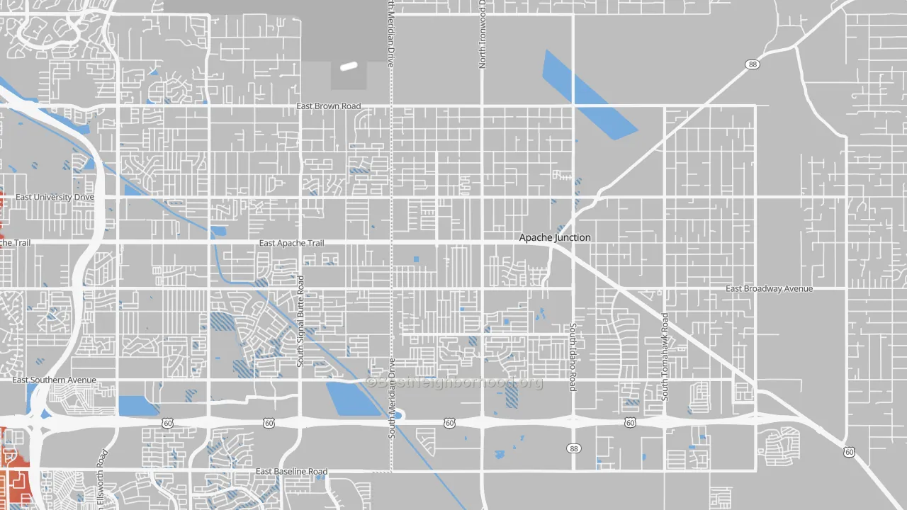 Transit Grade map of 85120, AZ