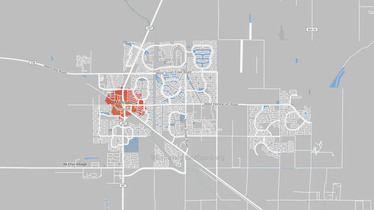 Transit Grade map of 85138, AZ
