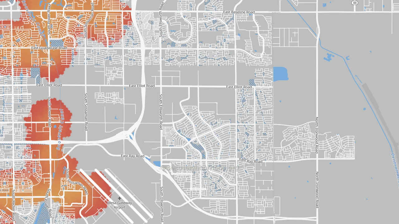Transit Grade map of 85212, AZ
