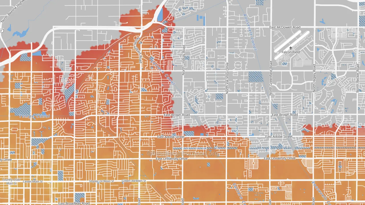 Transit Grade map of 85213, AZ