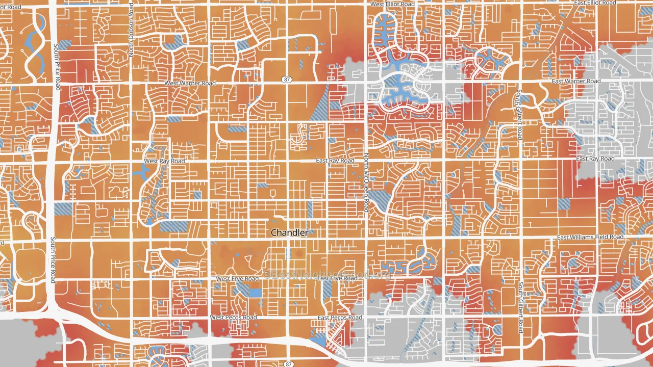 Transit Grade map of 85225, AZ