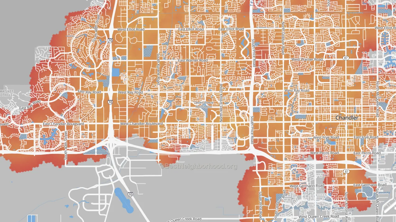 Transit Grade map of 85226, AZ