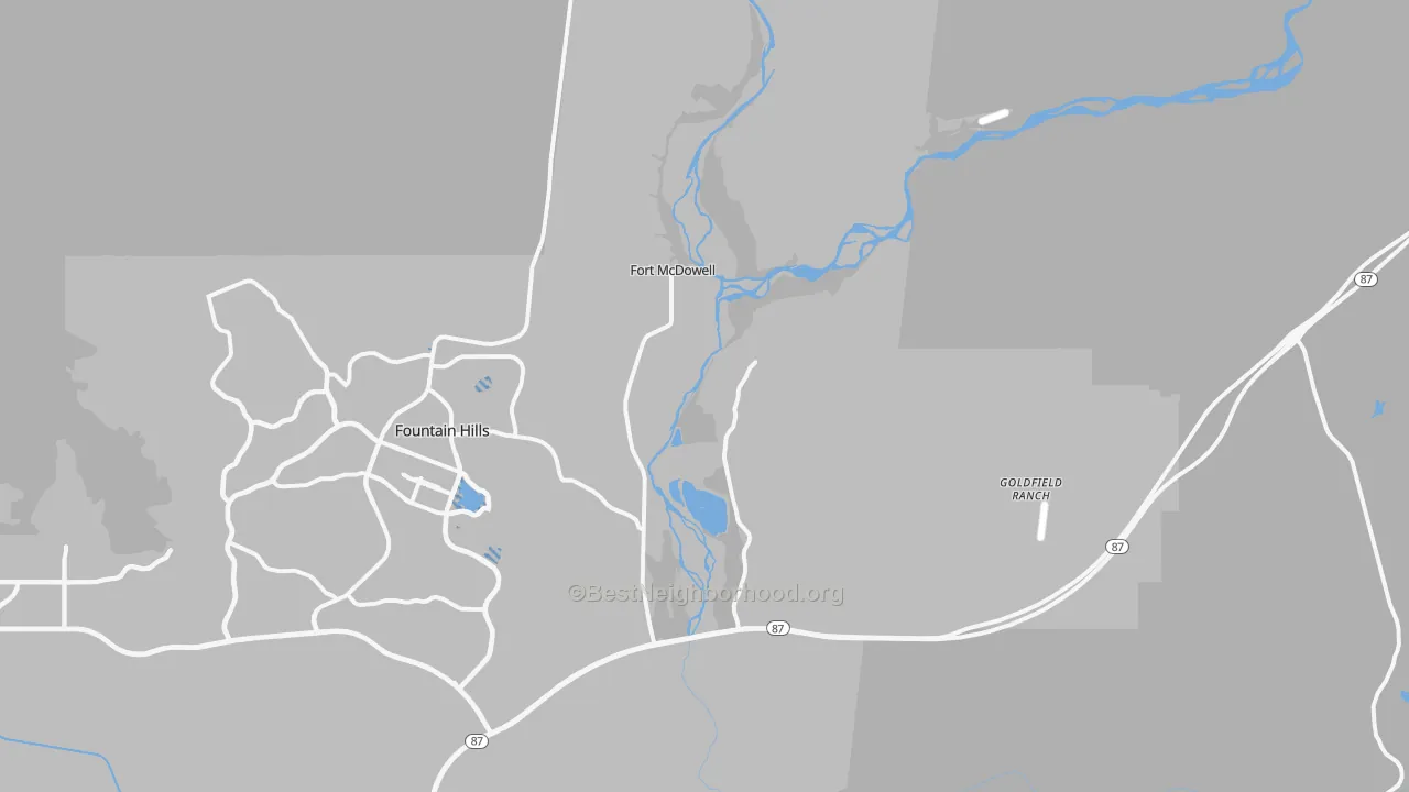 Transit Grade map of 85264, AZ