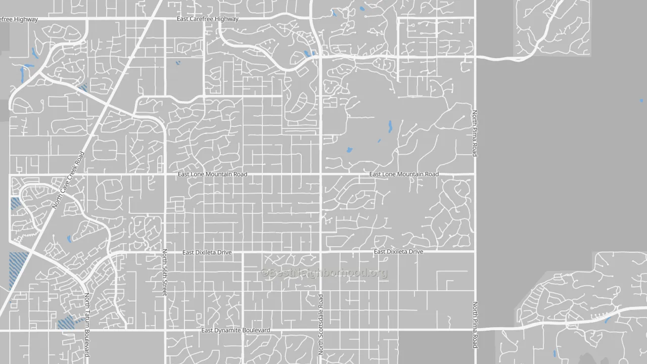 Transit Grade map of 85266, AZ