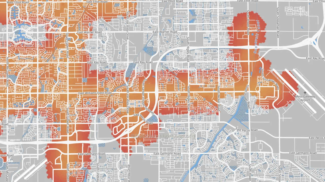 Transit Grade map of 85295, AZ