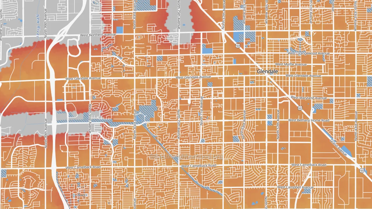 Transit Grade map of 85303, AZ
