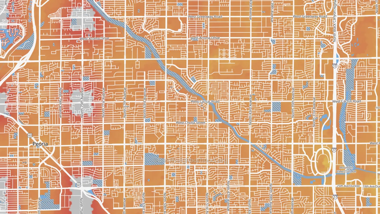 Transit Grade map of 85304, AZ
