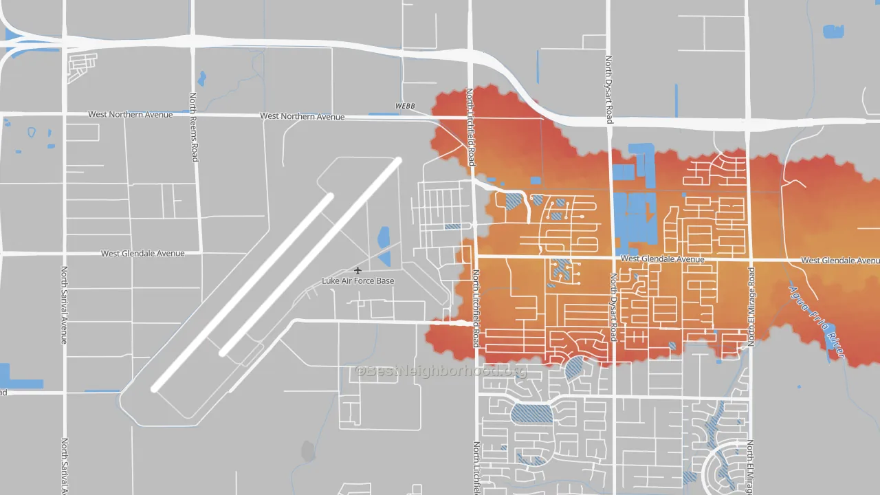 Transit Grade map of 85309, AZ