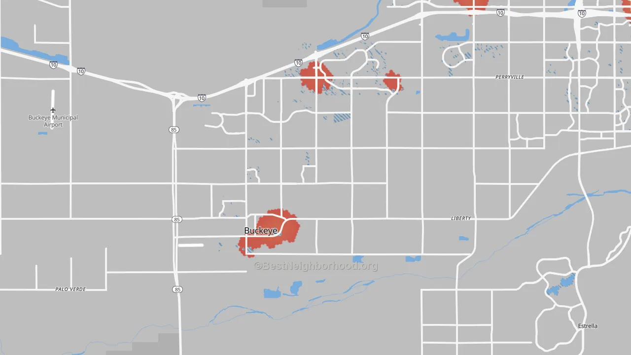 Transit Grade map of 85326, AZ