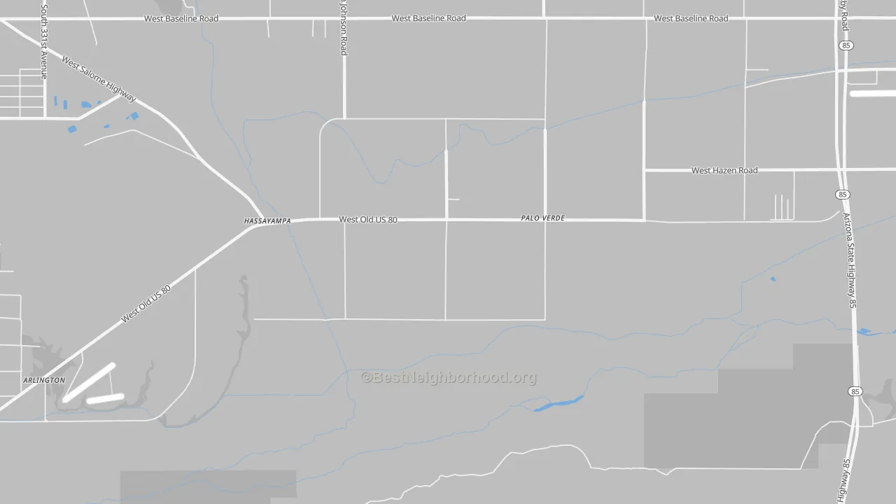 Transit Grade map of 85343, AZ