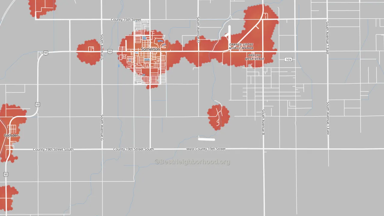 Transit Grade map of 85350, AZ