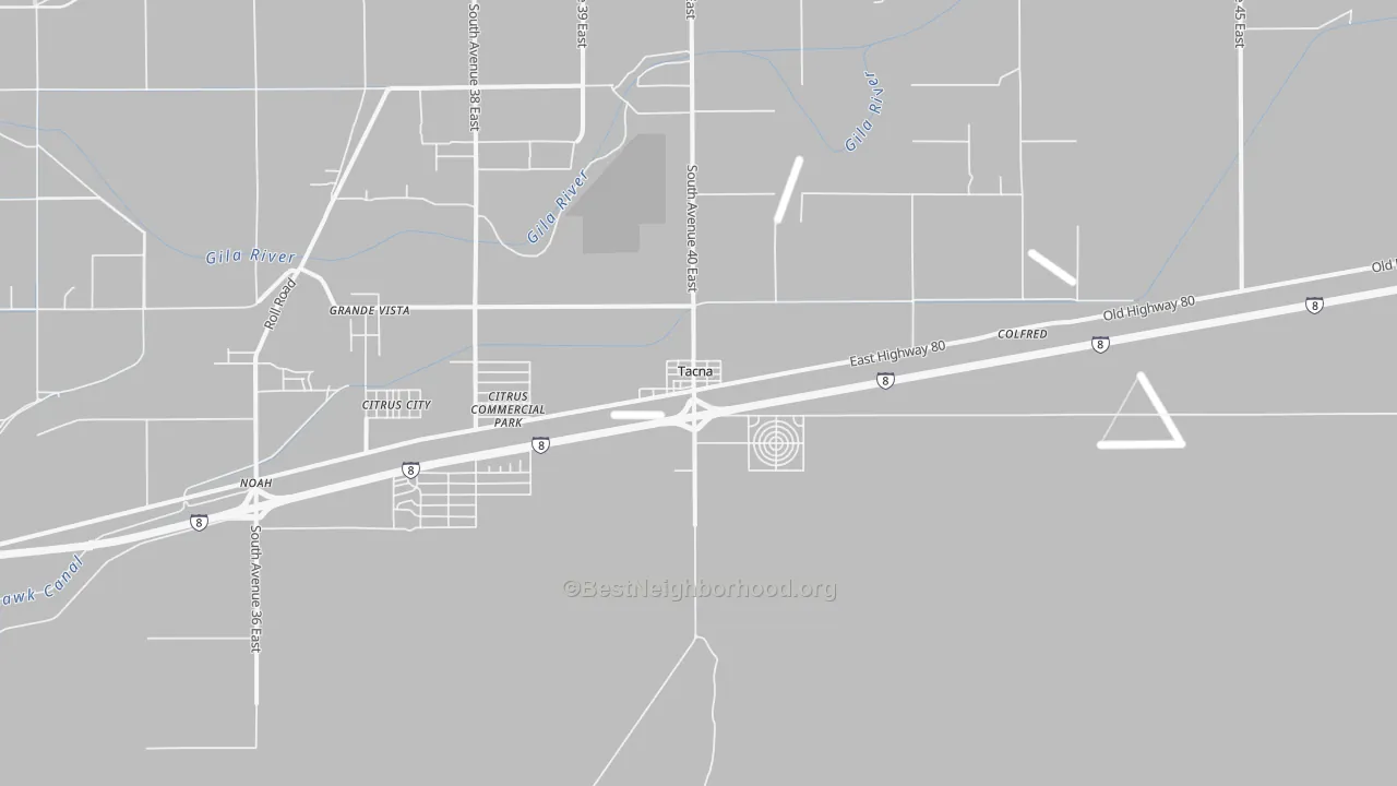 Transit Grade map of 85352, AZ