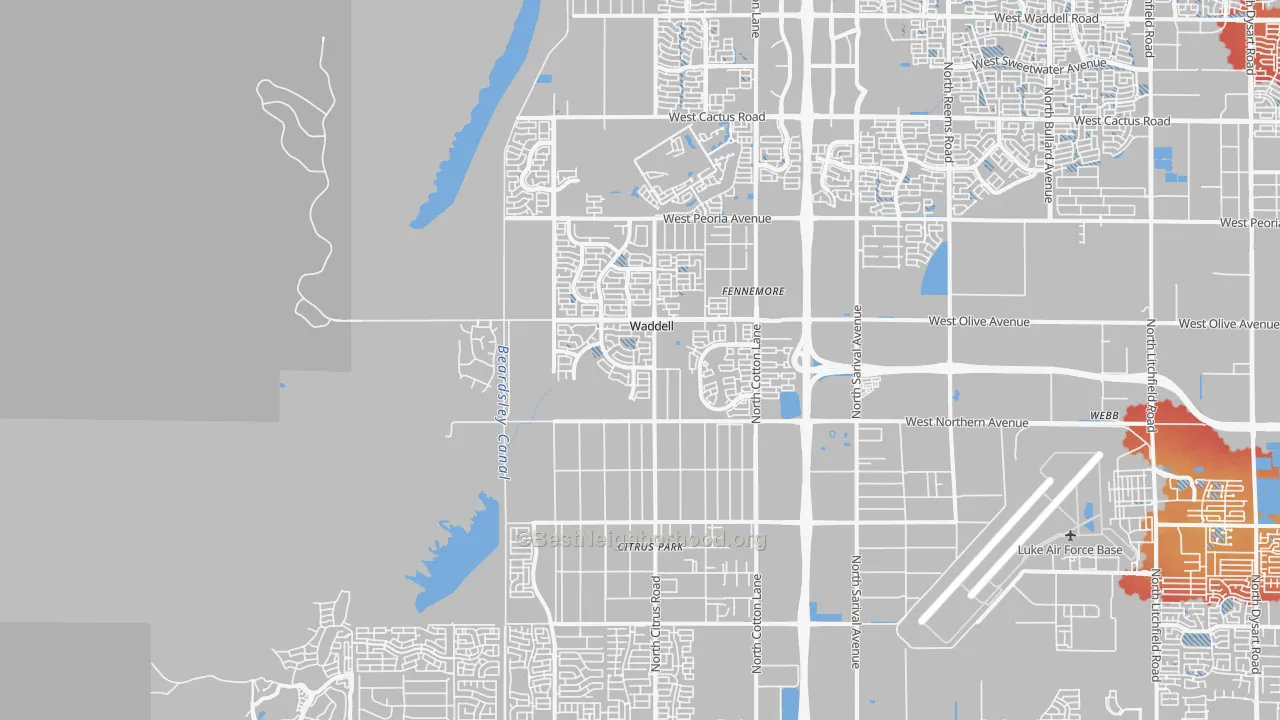 Transit Grade map of 85355, AZ