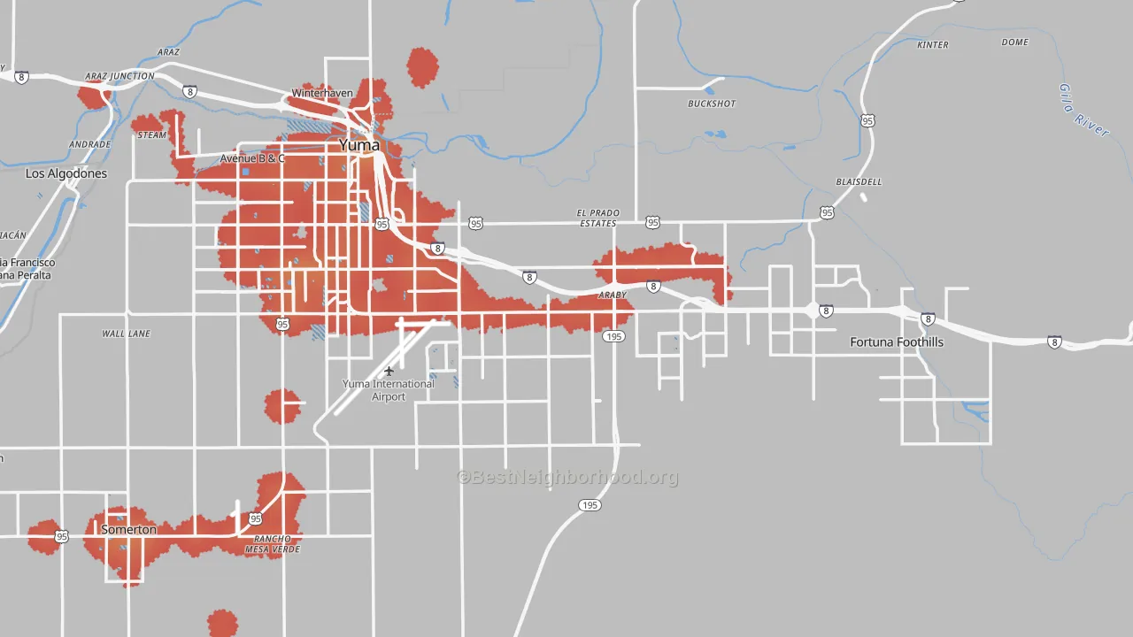 Transit Grade map of 85365, AZ