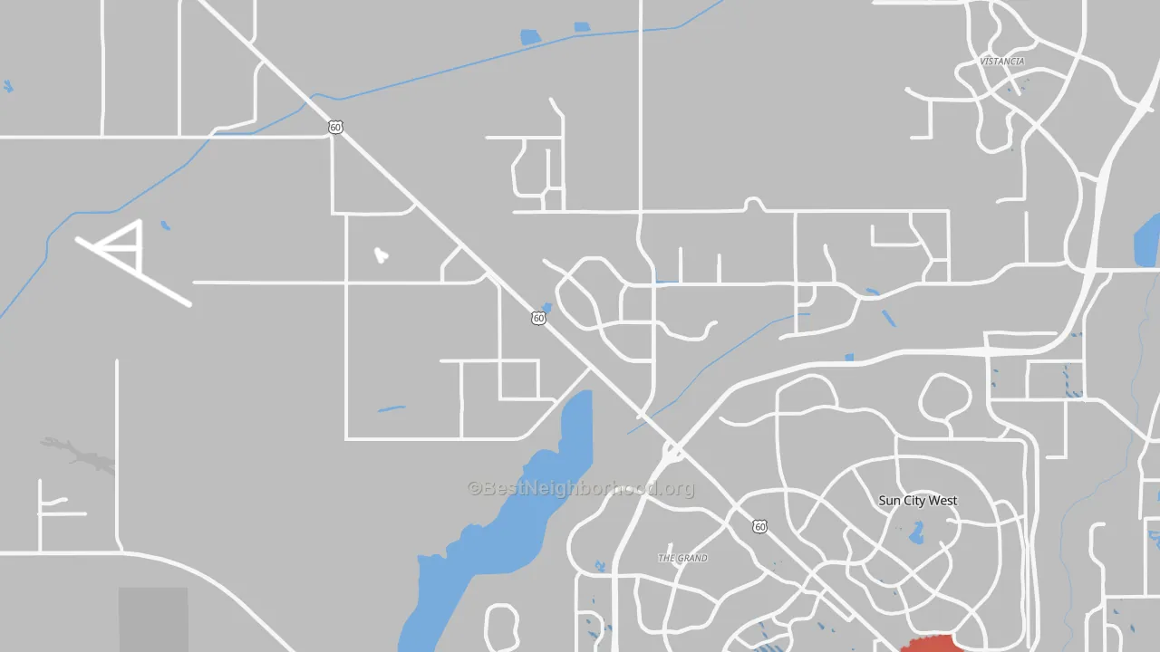 Transit Grade map of 85387, AZ