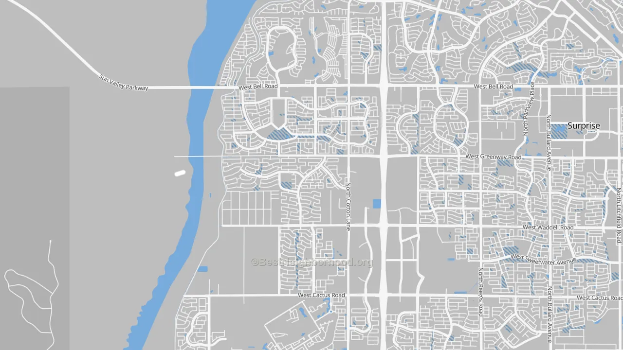 Transit Grade map of 85388, AZ