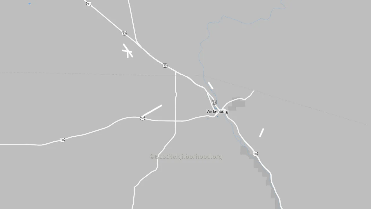 Transit Grade map of 85390, AZ