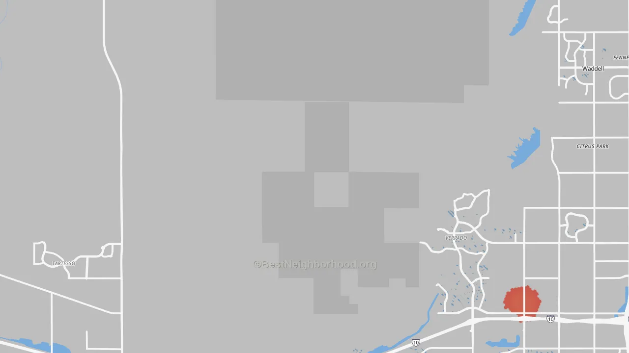 Transit Grade map of 85396, AZ