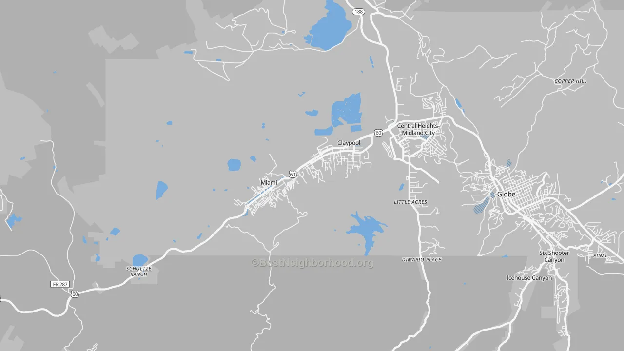 Transit Grade map of 85539, AZ