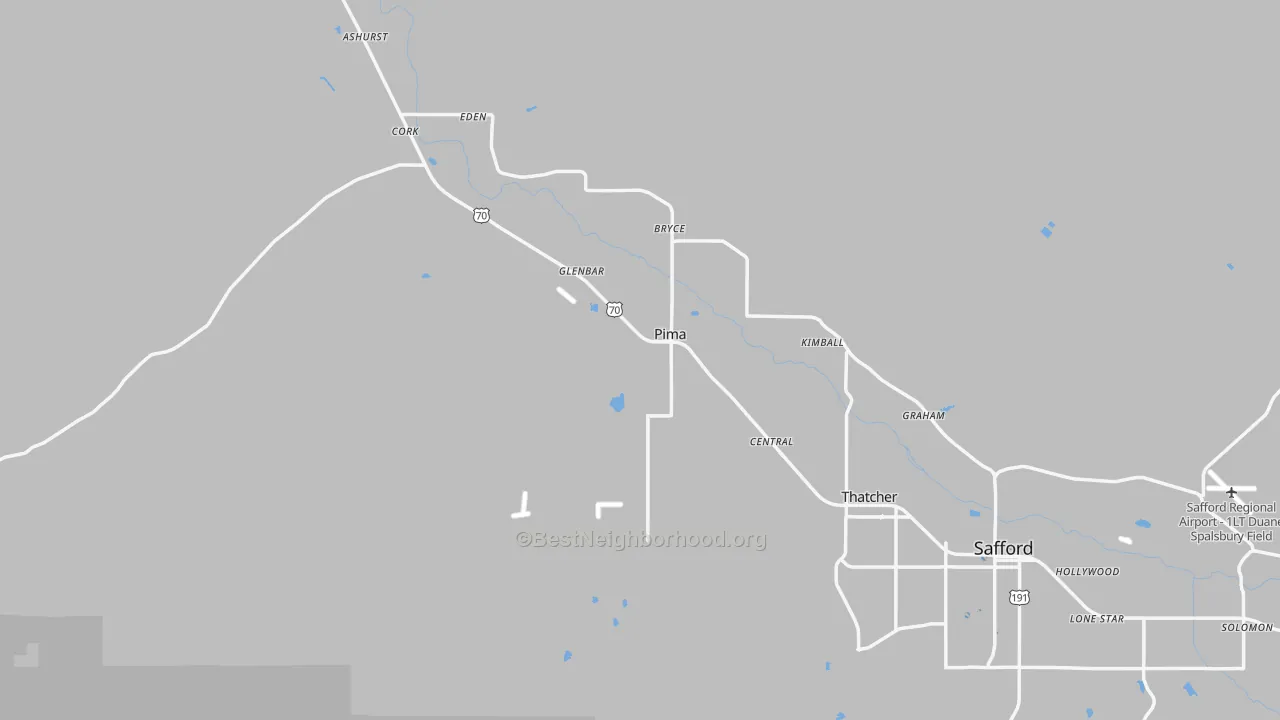 Transit Grade map of 85543, AZ