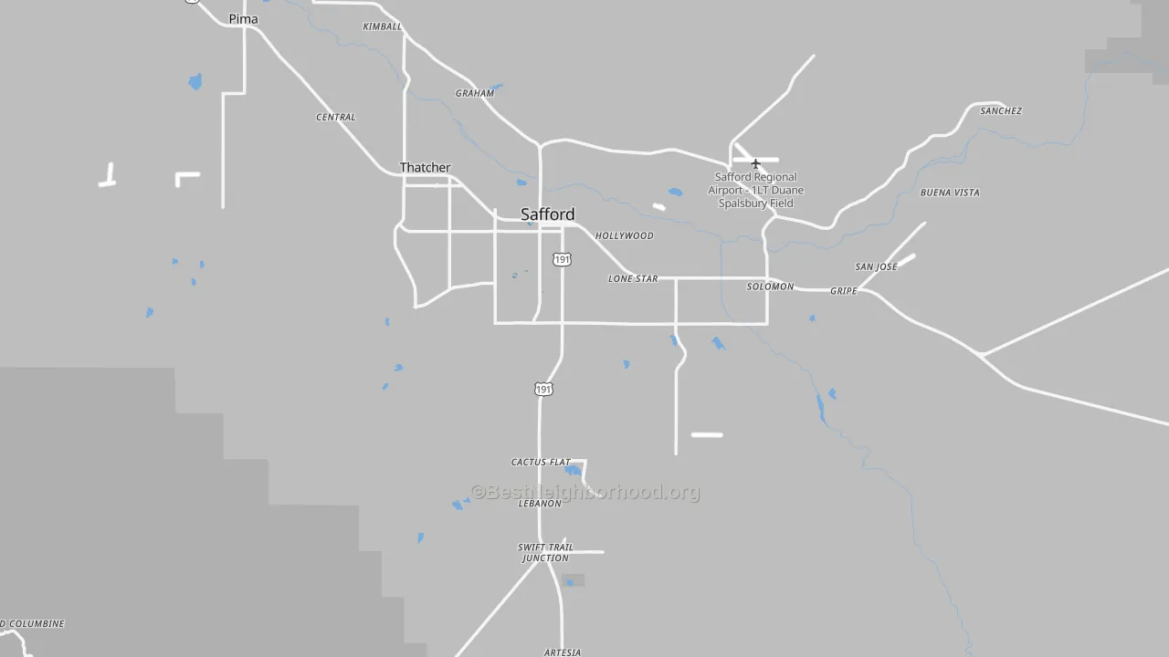 Transit Grade map of 85546, AZ