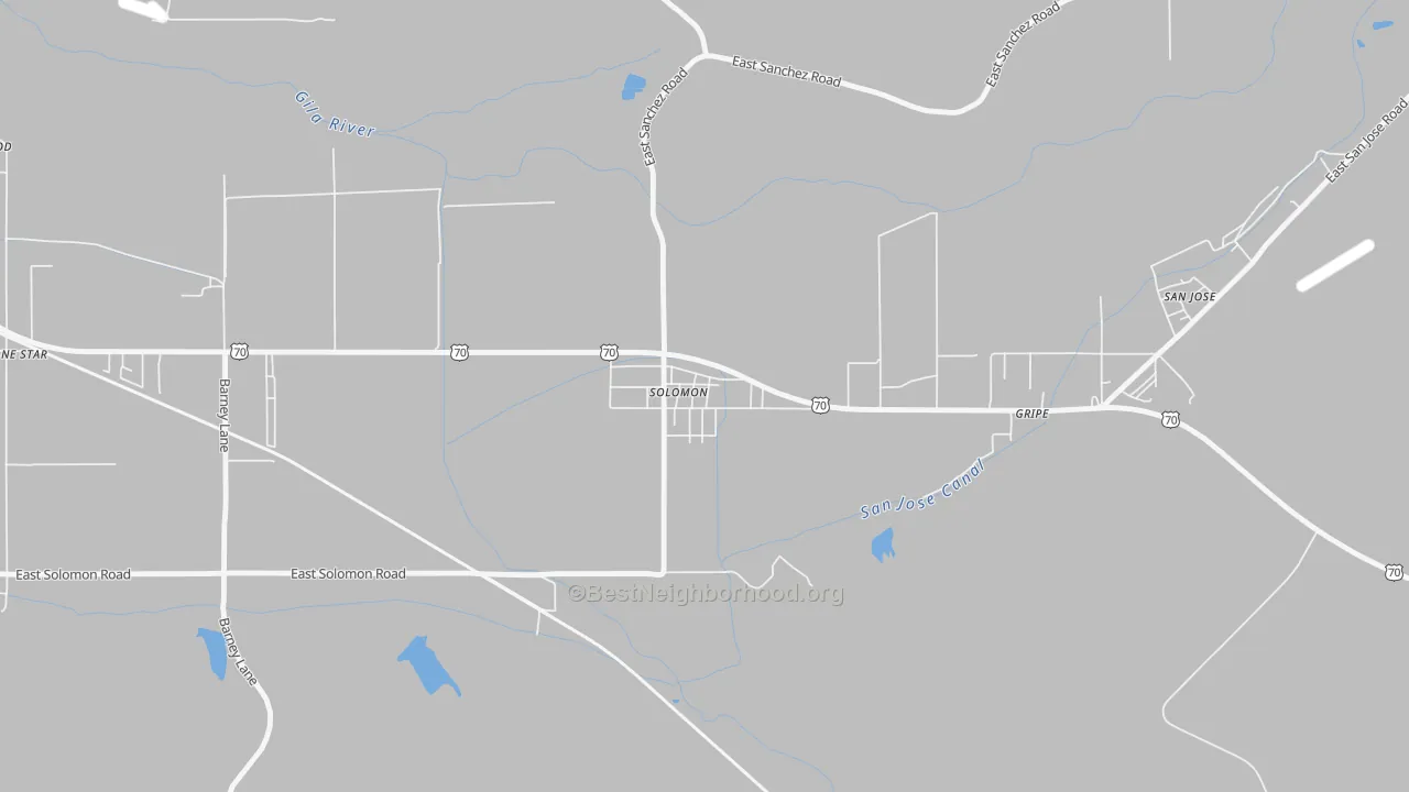 Transit Grade map of 85551, AZ